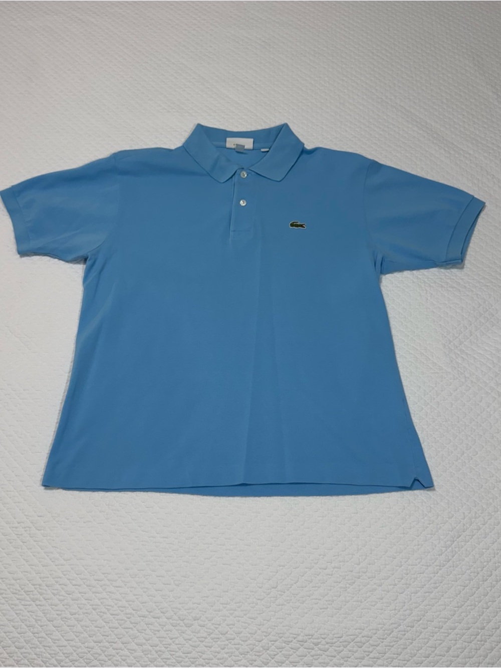 Lacoste Men’s Sky Blue Polo Shirt with Signature Crocodile